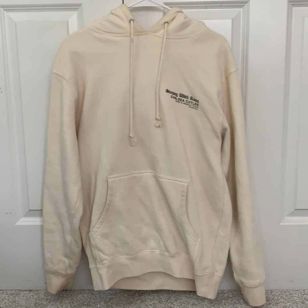 Chelsea Cutler Sleeping With Roses cream hoodie
